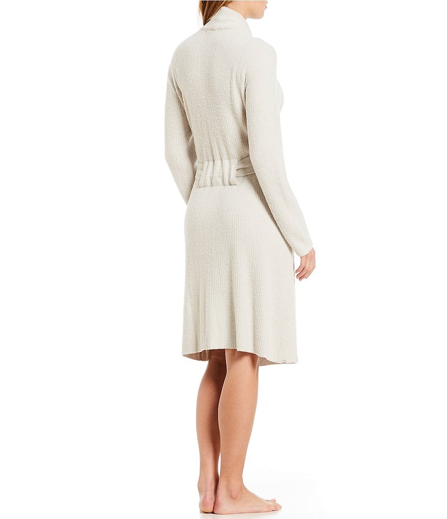 Barefoot Dreams CozyChic Light Ribbed Short Wrap Robe