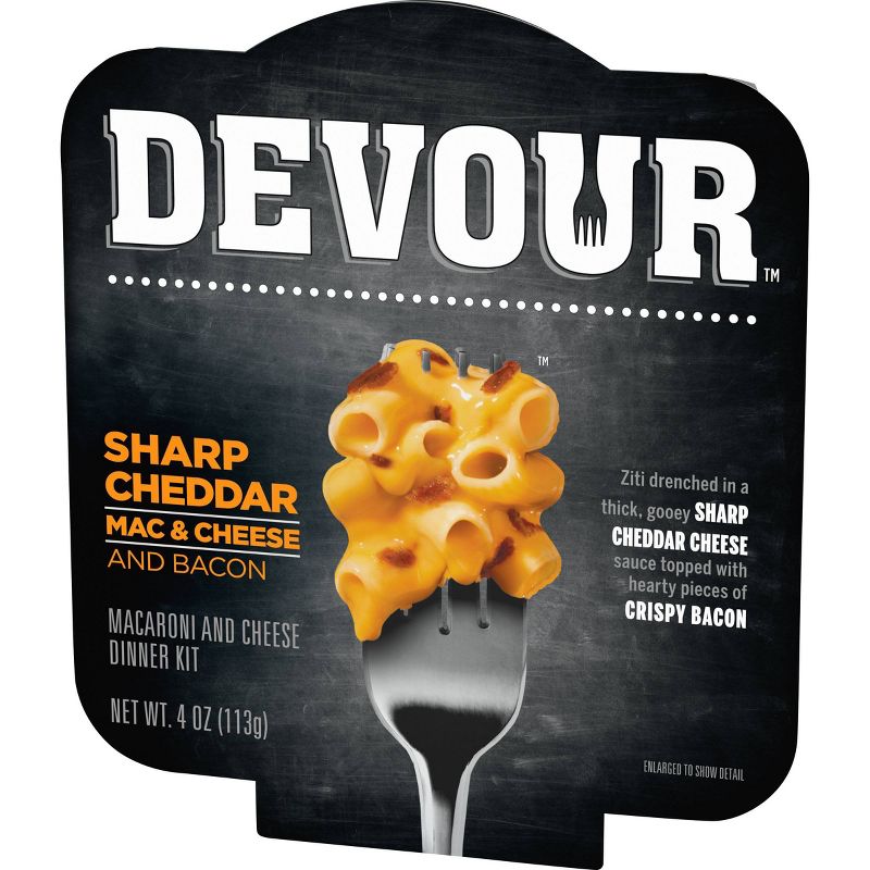 Devour Sharp Cheddar Mac & Cheese with Bacon - 4oz