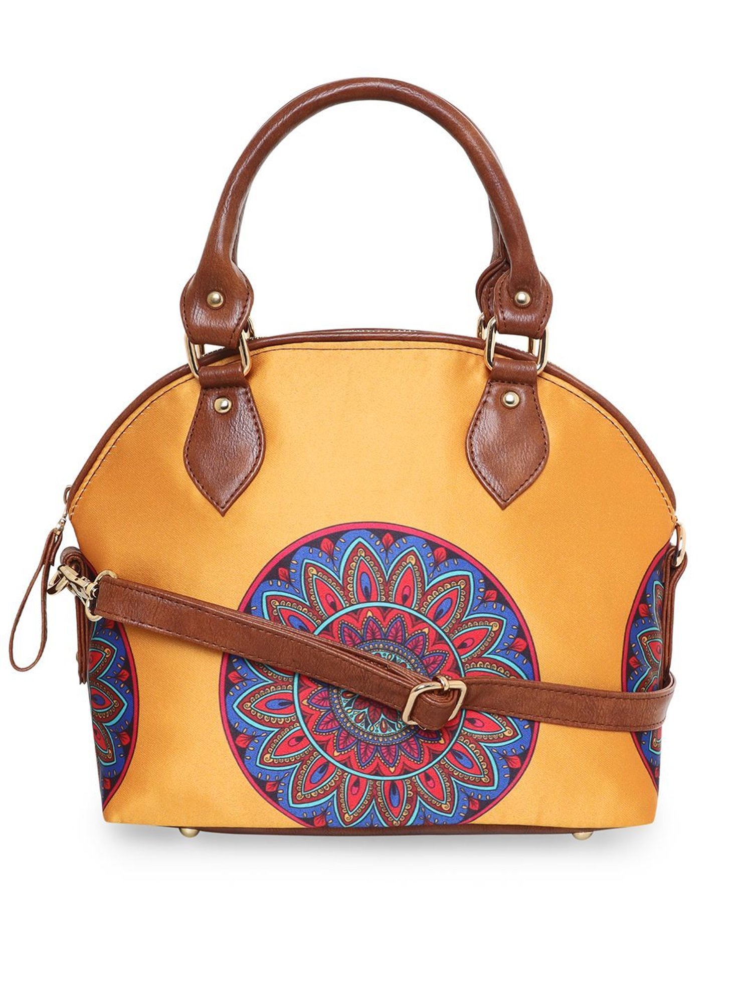 Sabhyata Multicolor Printed Medium Satchel Handbag