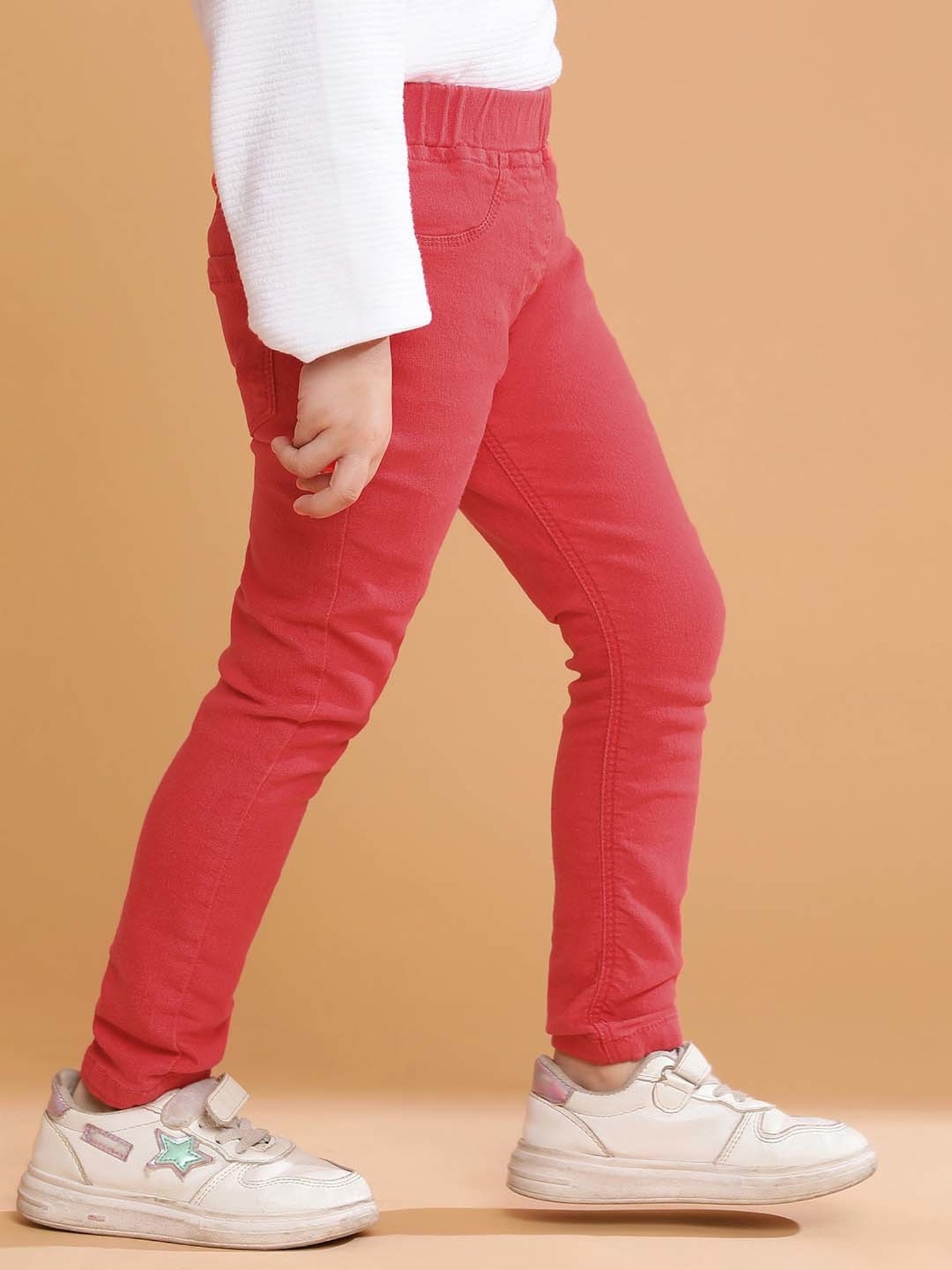 Angel & Rocket Girls Grey Solid Jeggings