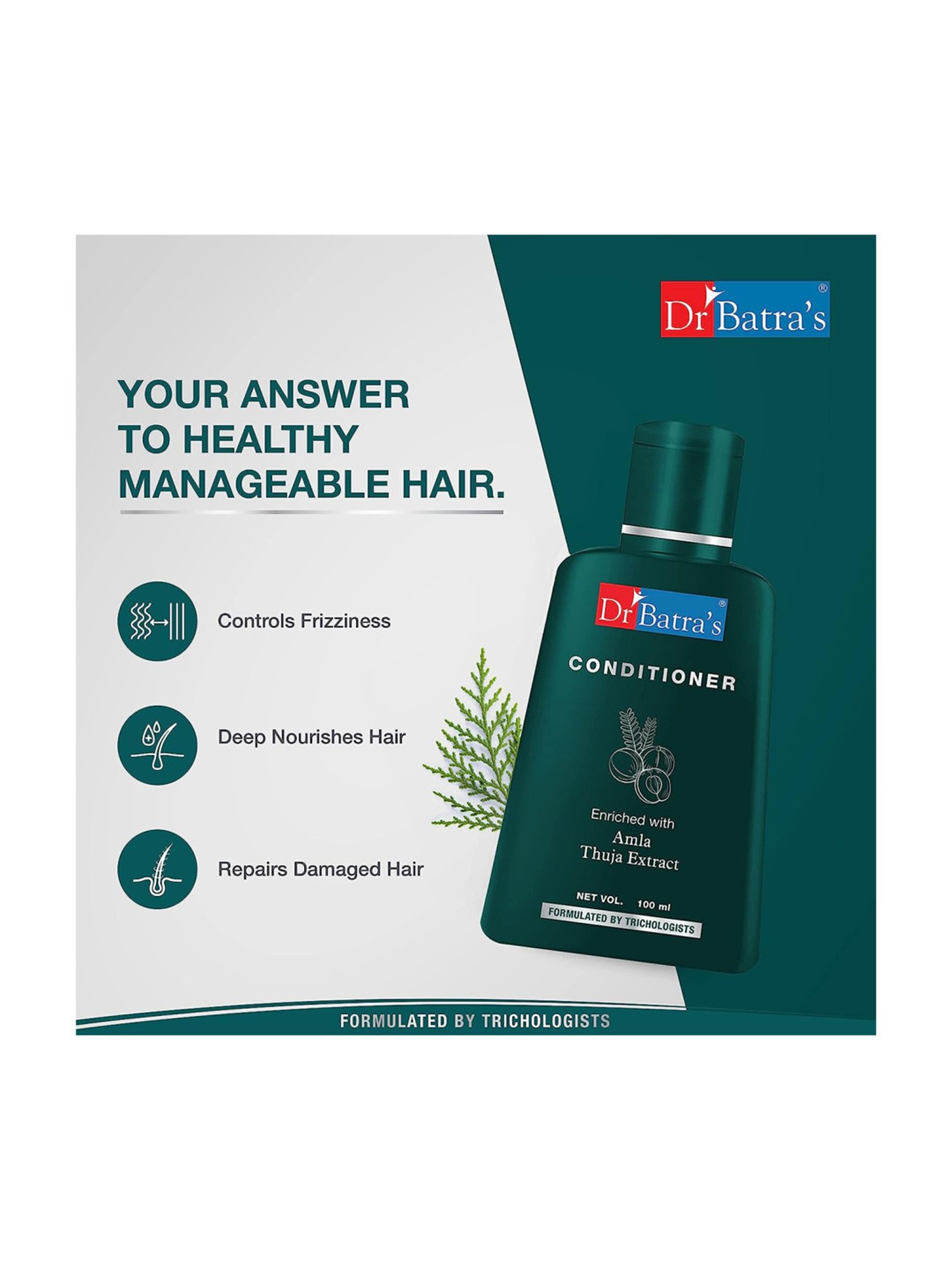 Dr. Batra's Anti Dandruff Hair Serum, Conditioner & Pro+ Intense Volume Shampoo