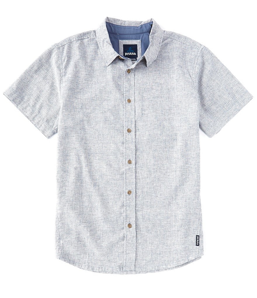 Prana Grixson Stretch Short-Sleeve Recycled Materials Woven Shirt