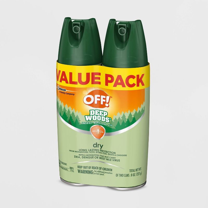 OFF! Deep Woods Dry Insect Repellent VIII - 4oz/2ct