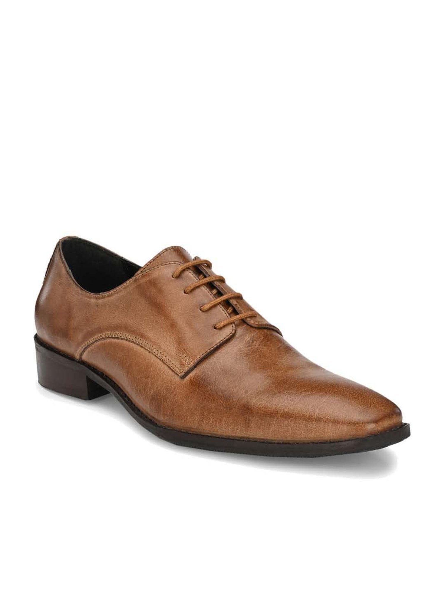 Carlo Romano Men's Tan Derby Shoes