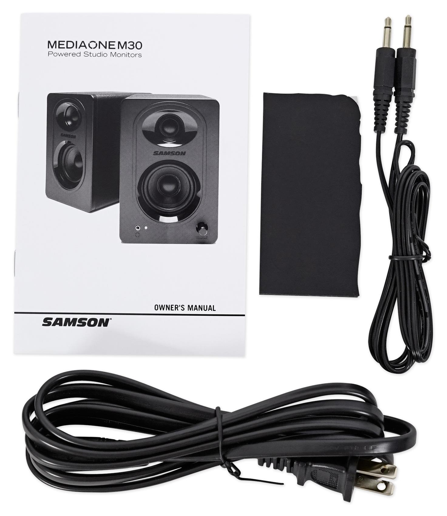 Samson MediaOne M30 Powered Studio Monitors (Pair)