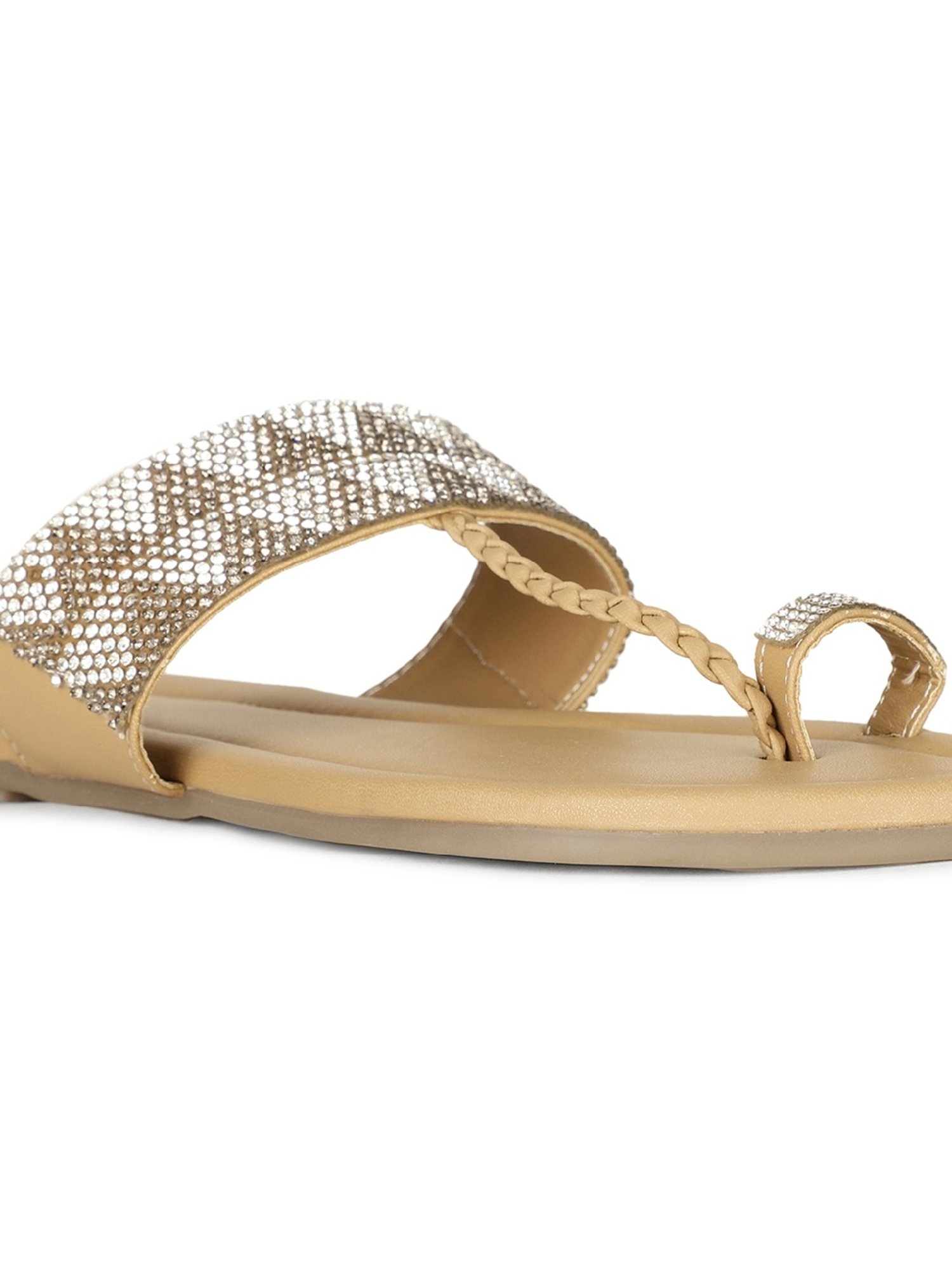 Bata Women's Tan Toe Ring Sandals
