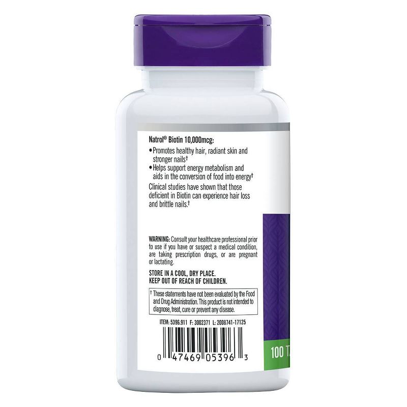 Natrol Biotin Beauty 10000mcg Tablets - 100ct