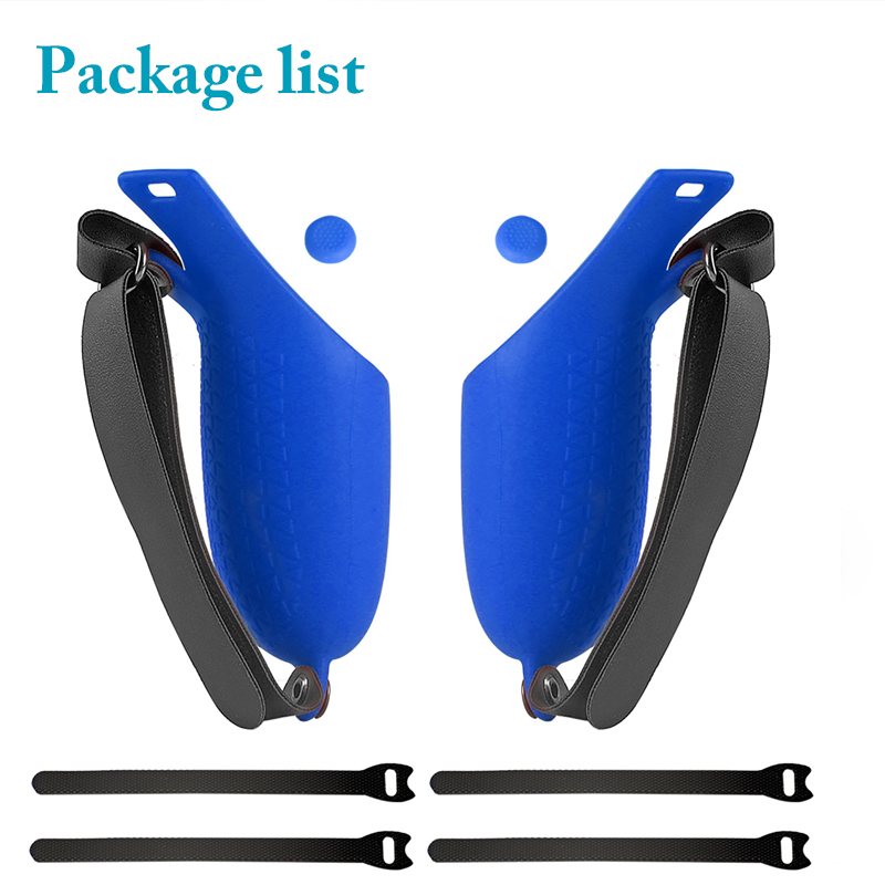 Grip Cover For Oculus Quest 2 Touch Controller Grip Accessories Anti-Throw Handle Sleeve With Adjustable Hand Strap
