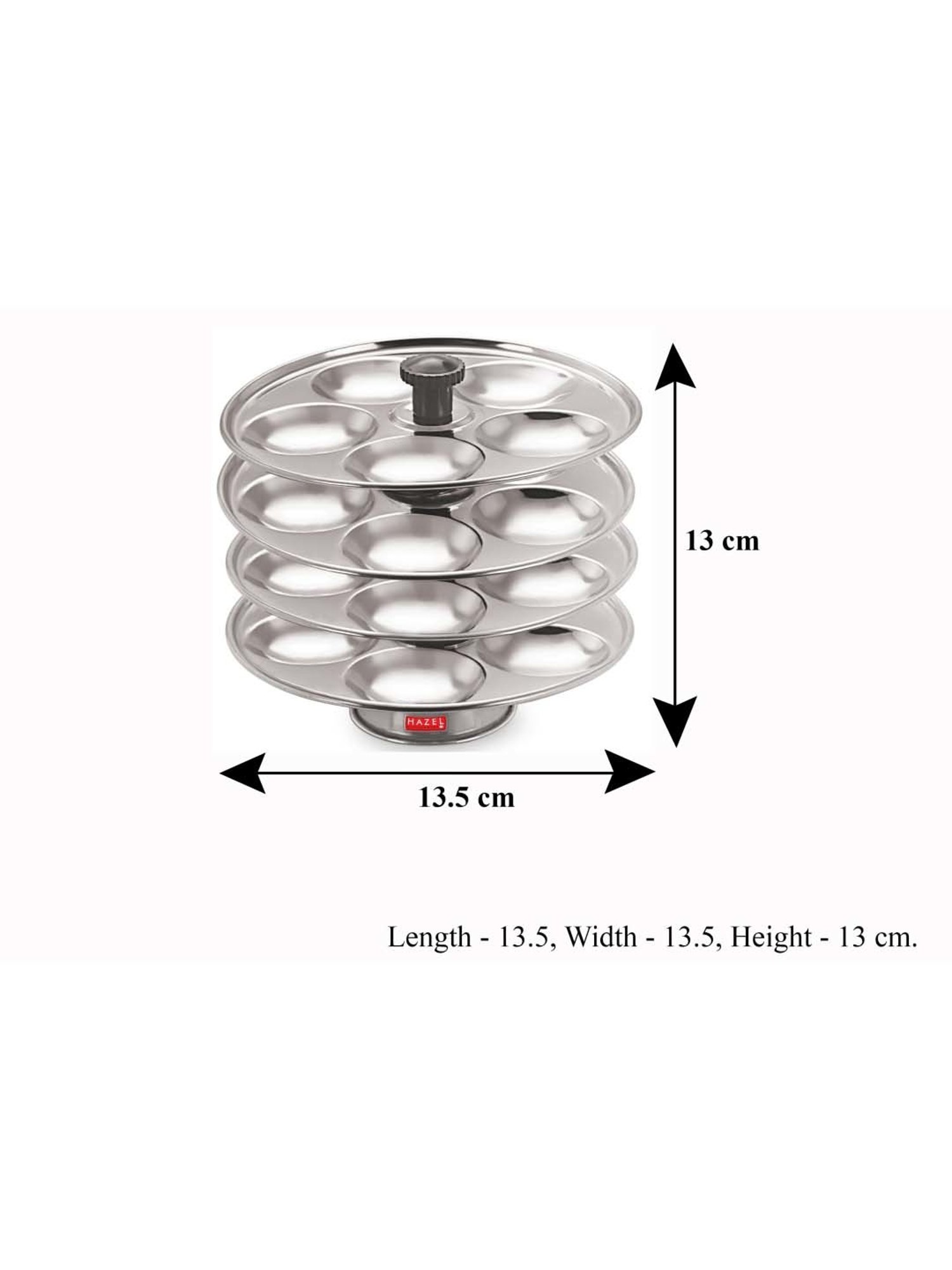 Butterfly Silver Stainless Steel Standard Idli Maker With Friendly Cooker