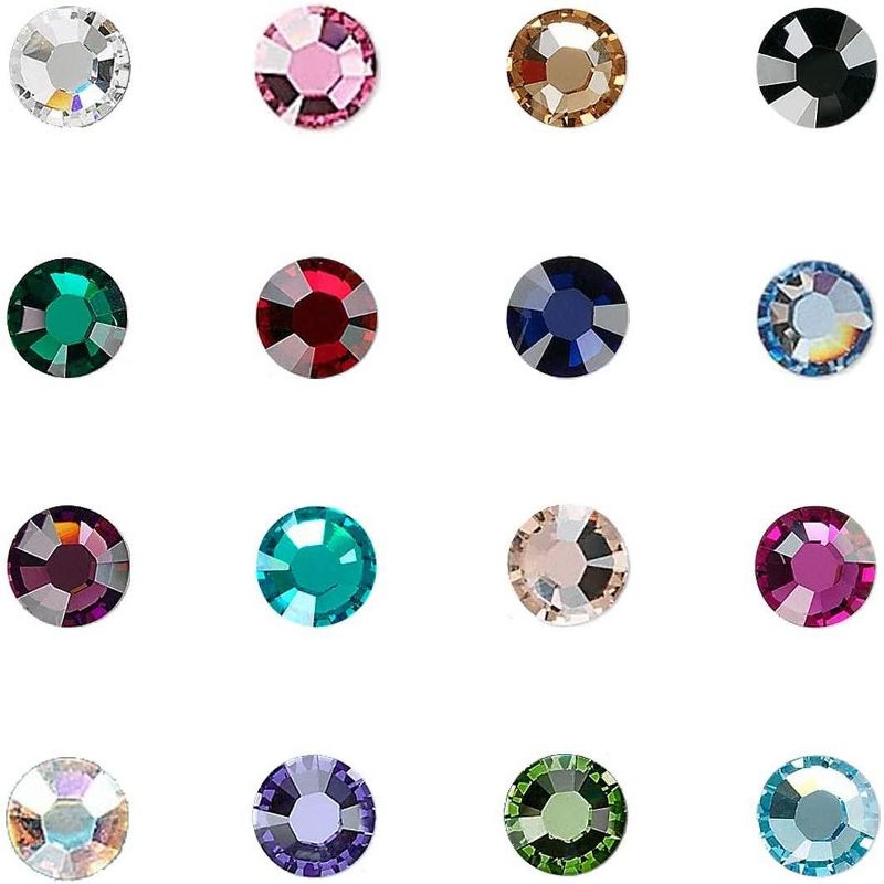 WE Games Chrome Cribbage Pegs with Swarovski Austrian Crystals in Assorted Colors & Velvet Pouch - Set of 6 (2 Colors, 3 Pegs in Each Color)