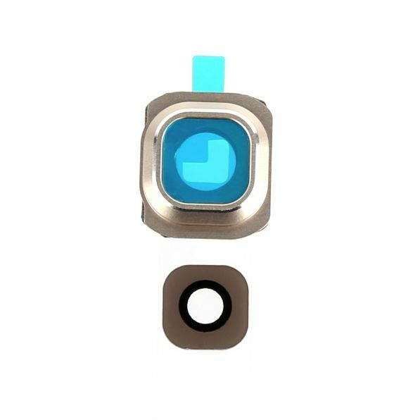 Rear Back Camera Frame Lens Cover For   Galaxy S6 G920F G920 G920V Gold