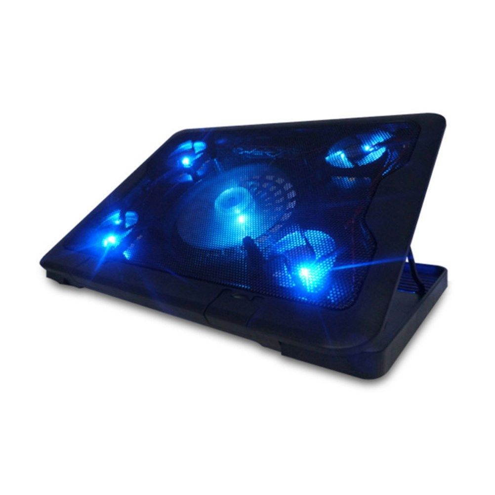 Laptop Cooler Cooling Stand Pad Fan Mat External 7-17inch Notebook USB w/5 Fans