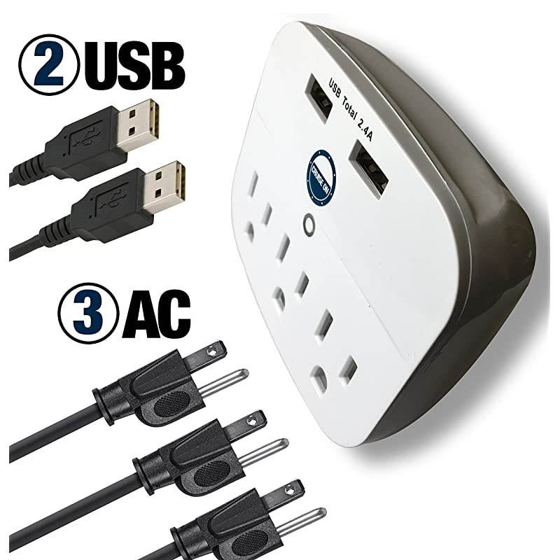 Power Strip with USB Outlets Non Surge Protection Ship Approved | Travel Accessories and Must Haves by