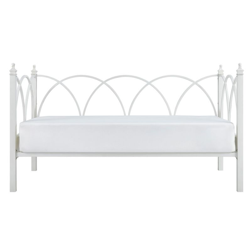 Armell Arched Metal Twin Daybed Antique White - Inspire Q