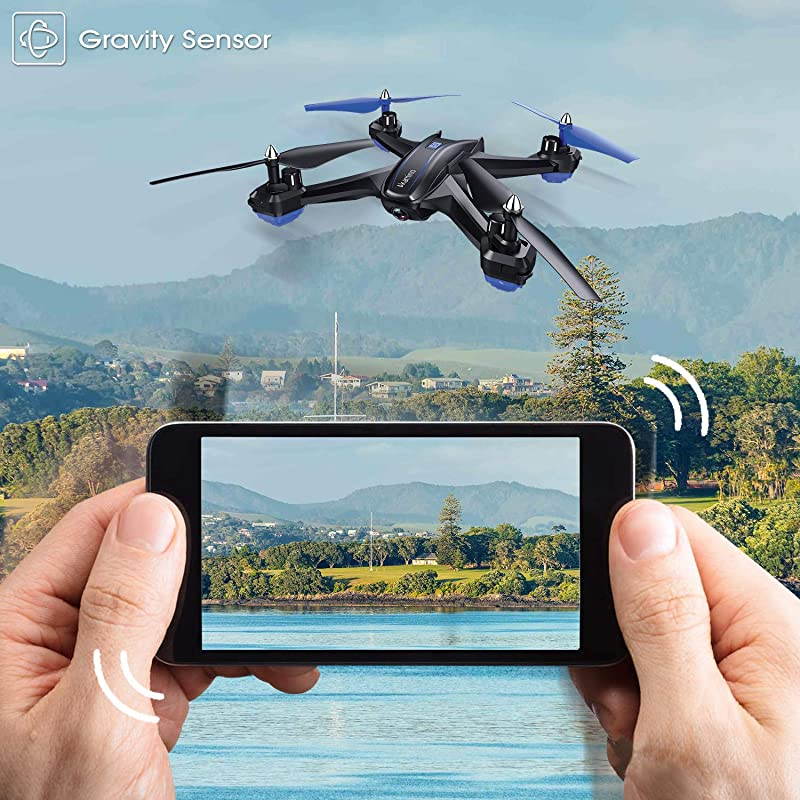 S6 WiFi FPV Drone RC Quadcopter with 120 FOV 720P HD Camera for Adult Portable Aircraft Toy for Beginners with Trajectory Flight Gravity Sensor 3D Flip APP Control