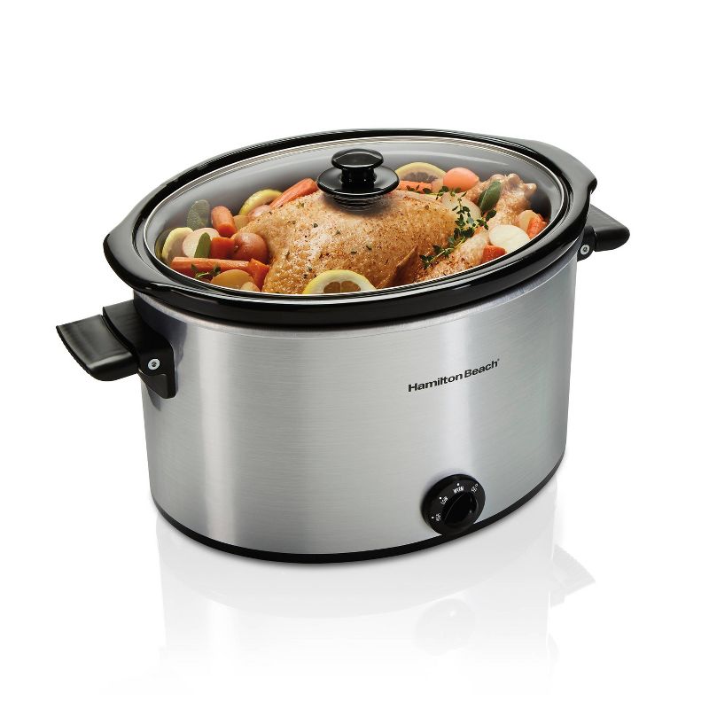 Crock-Pot SCCPVMC63SJ Multi Function Large 6 Quart Capacity 3-in-1 Home Food Cooker Convenient Kitchen Appliance, Stainless Steel