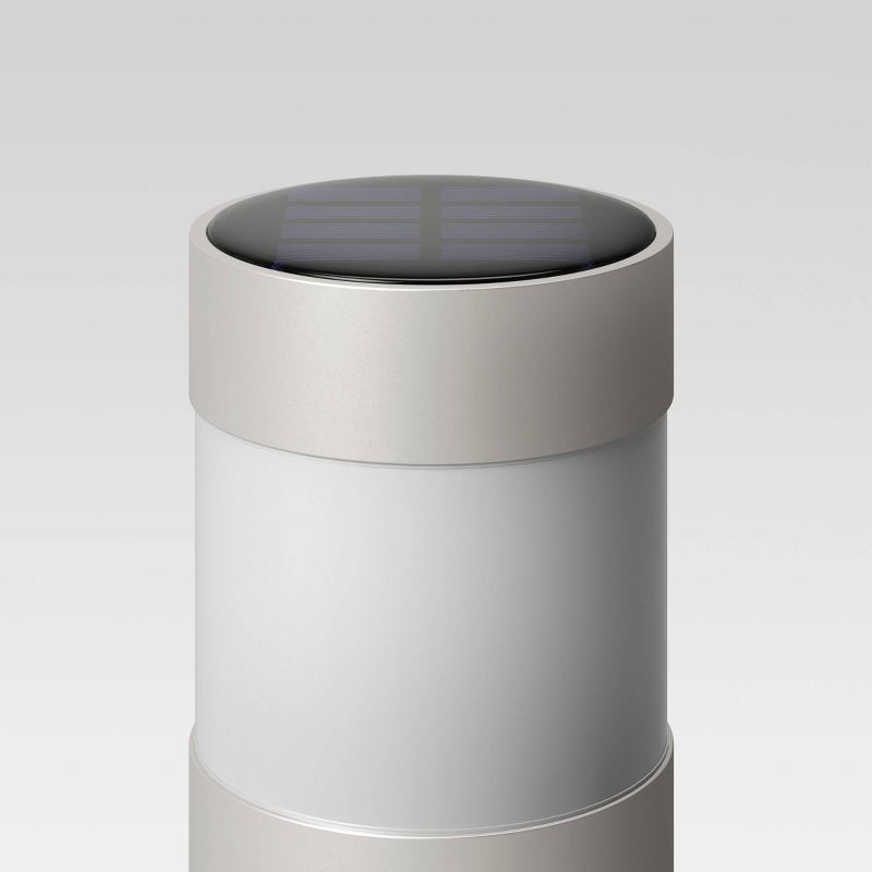 Solar Bollard Pathway Light Silver - Project 62™