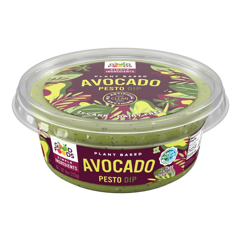 Good Foods Plant Based Avocado Pesto Dip - 8oz