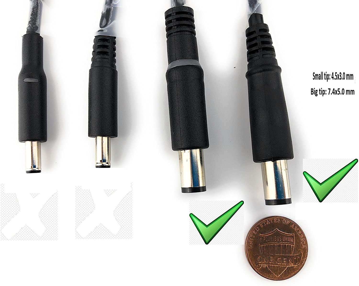 Dell Charger Power Supply Cord 90W 19.5V 4.62A for Latitude Inspiron 1520 1521 1525 1526 1545 1564 Studio 1537 1555 1735 1737 and Vostro 3460 3560 1540 3750 (Original Dell PA-3E Adapter)