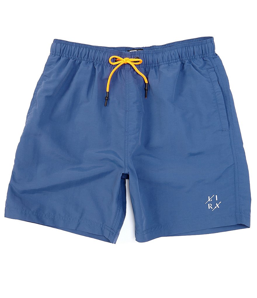 Lira Clothing 18#double; Outseam Elastic Waist Court Nylon Shorts