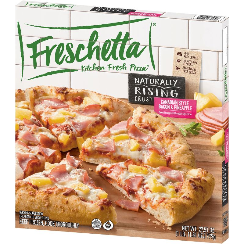 Freschetta Natural Rising Canadian Style Bacon and Pineapple Frozen Pizza - 27.51oz
