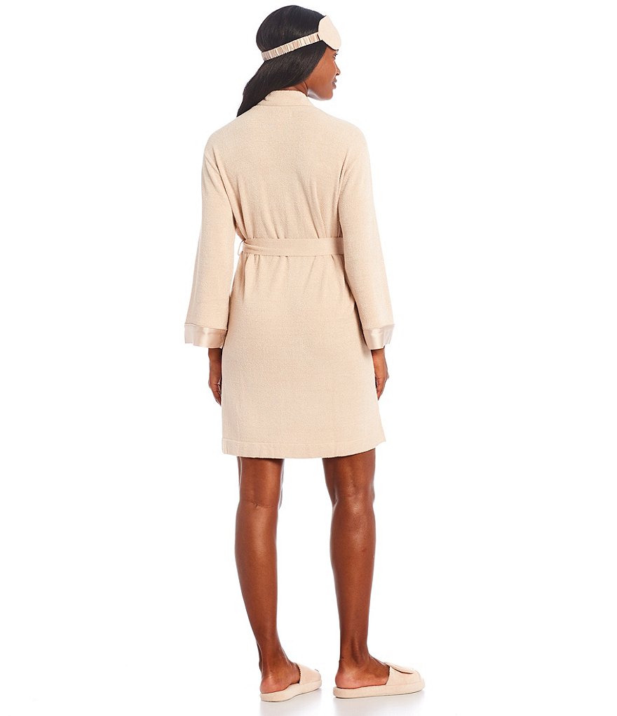 Little Giraffe Luxe Satin Snow Leopard Wrap Robe