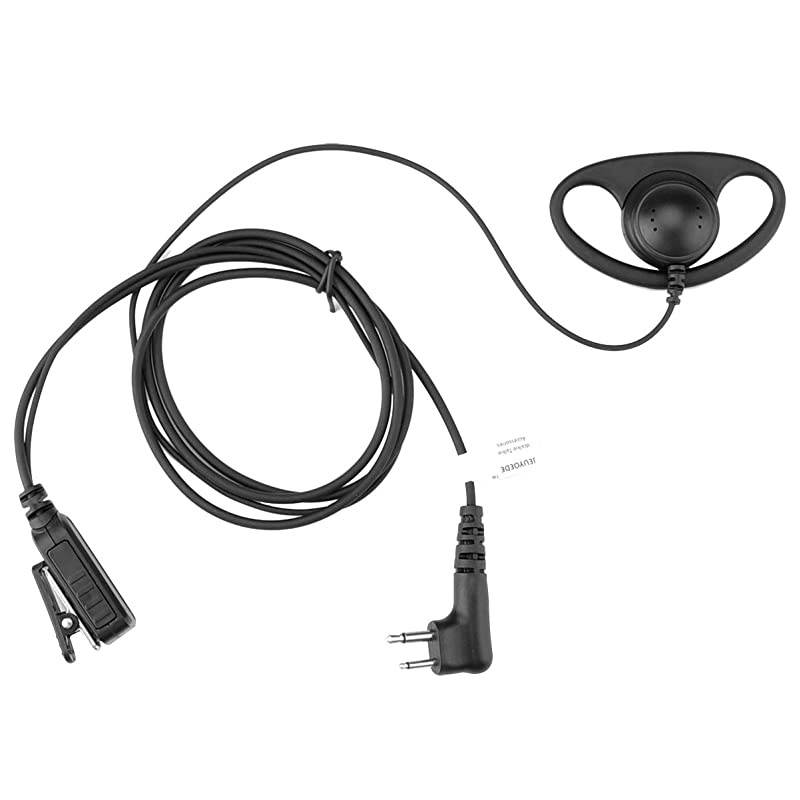 RMM2050 D Shape Earpiece Headset with PTT Mic Compatible with Motorola Two Way Radio CLS1110 CLS1410 XU2600 CP1102 Pin