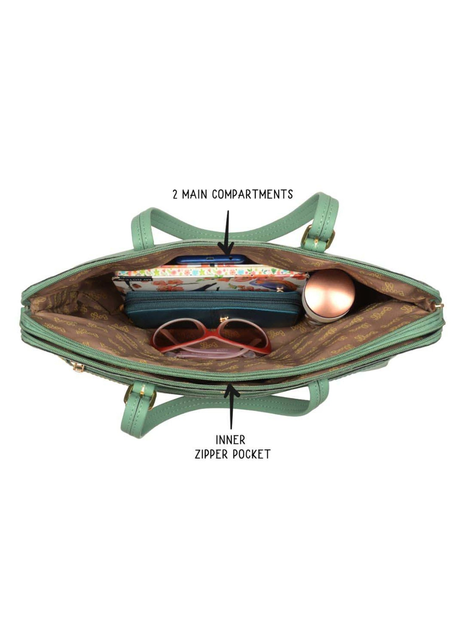 Baggit Seaweed PVC Solid Laptop Messenger Bag