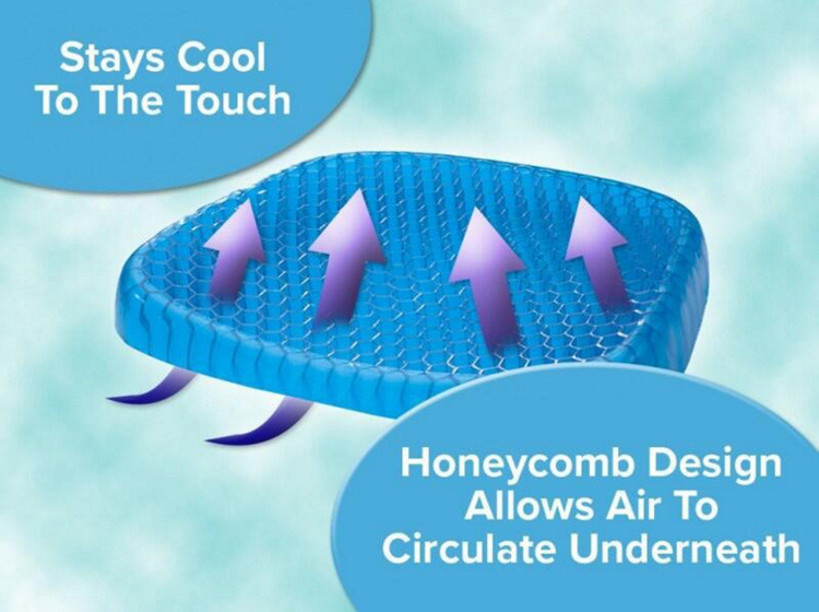 3D ice pad gel cushion non-slip soft and comfortable outdoor massage office chair cushion carpet