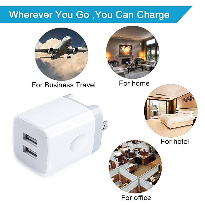 USB C Charger, Quick Charge 3.0 Wall Charger Adapter Charger Block with 3FT Braided USB Type C Charging Cable Compatible with Samsung Galaxy S20 Ultra S10 S9 S8 A11 A51, LG Thinq G8 G8X G7