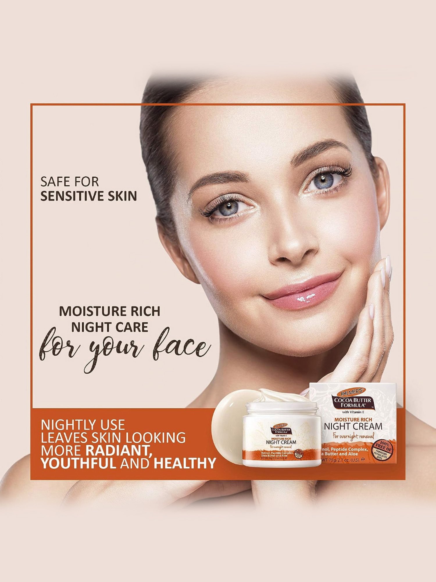 Palmer's Cocoa Butter Formula with Vitamin E Moisture Rich Night Cream - 75 gm