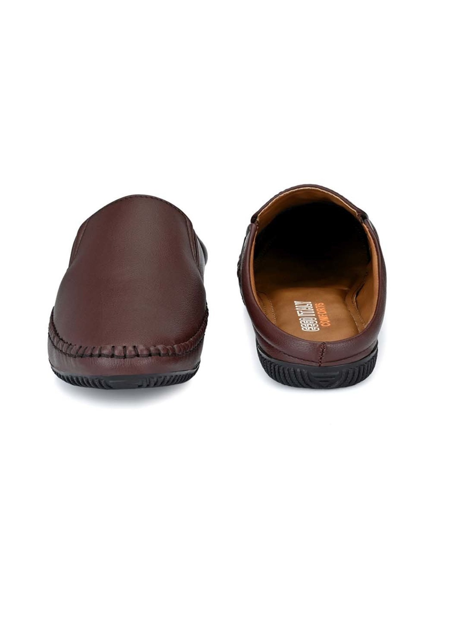 Eego Italy Men's Brown Mule Shoes