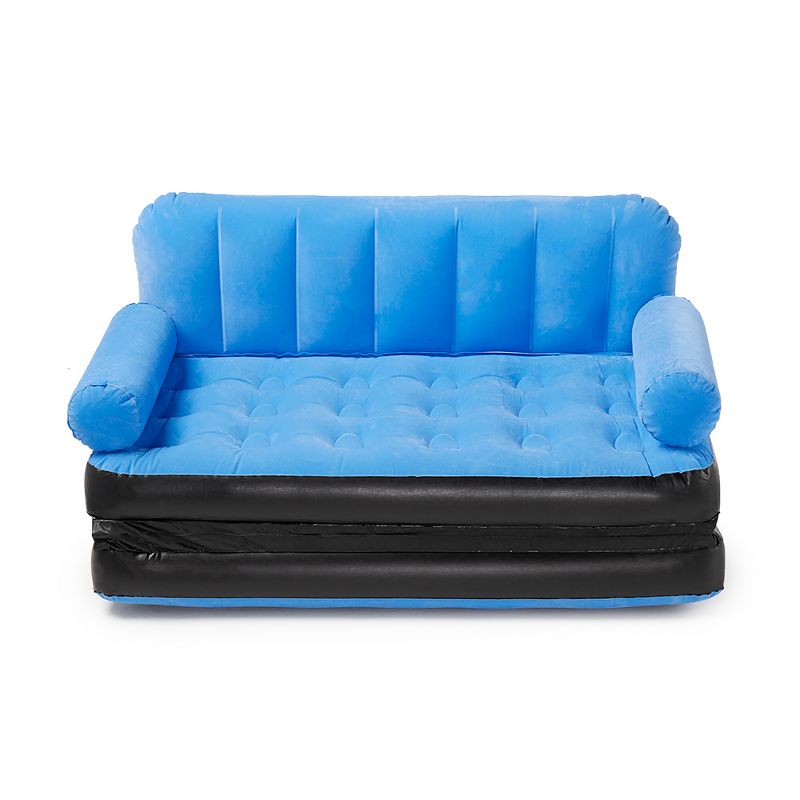 Bestway Multi Max Inflatable Air Couch or Double Bed with AC Air Pump, Blue