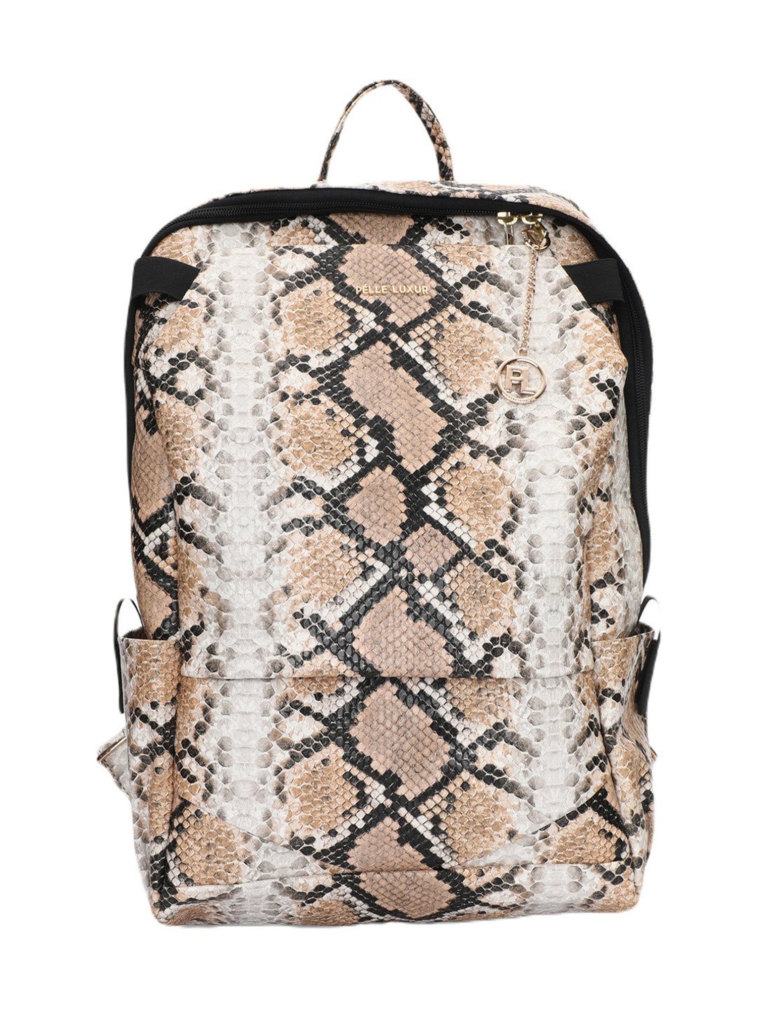 PELLE LUXUR Brown Textured Large Gaia Backpack