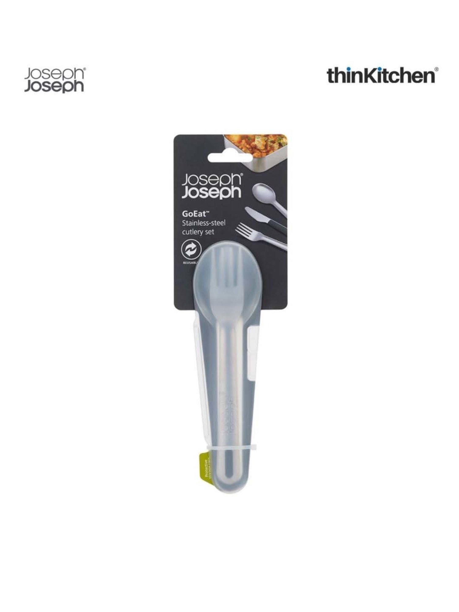 Joseph Joseph Silver Stainless Steel GoEat Cutlery - Set of 3