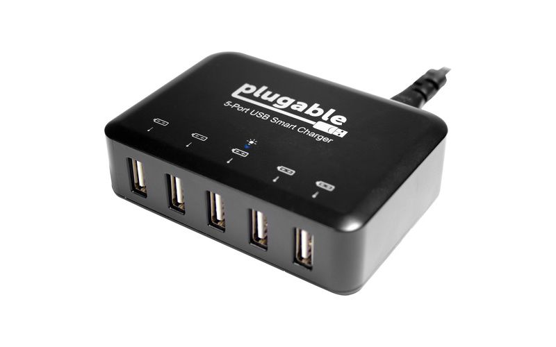 Plugable USB-C5TX AC Adapter - 120 V AC, 230 V AC Input - 5 V DC/8 A Output
