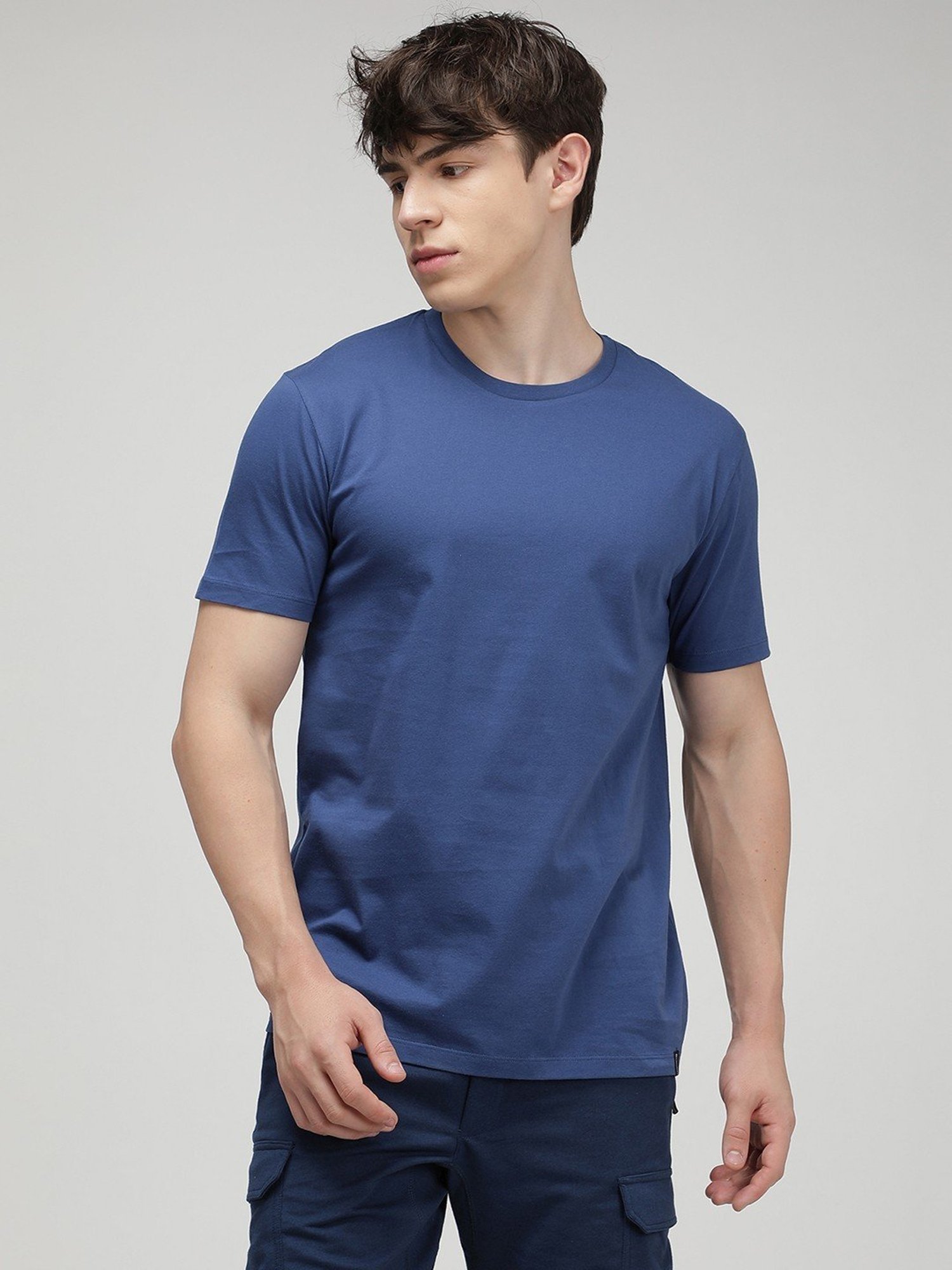 Sporto Riverside Blue Slim Fit T-Shirt
