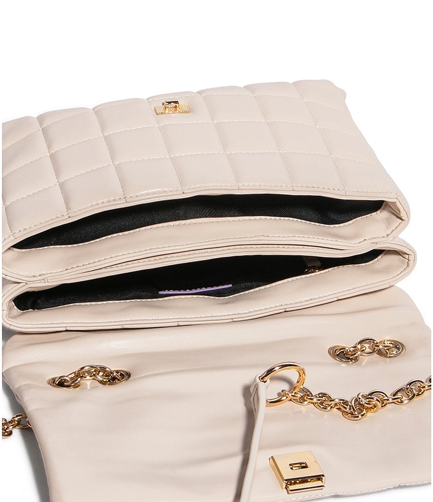 House of Want H.O.W. We Step Up Quilted Vegan Leather Shoulder Bag