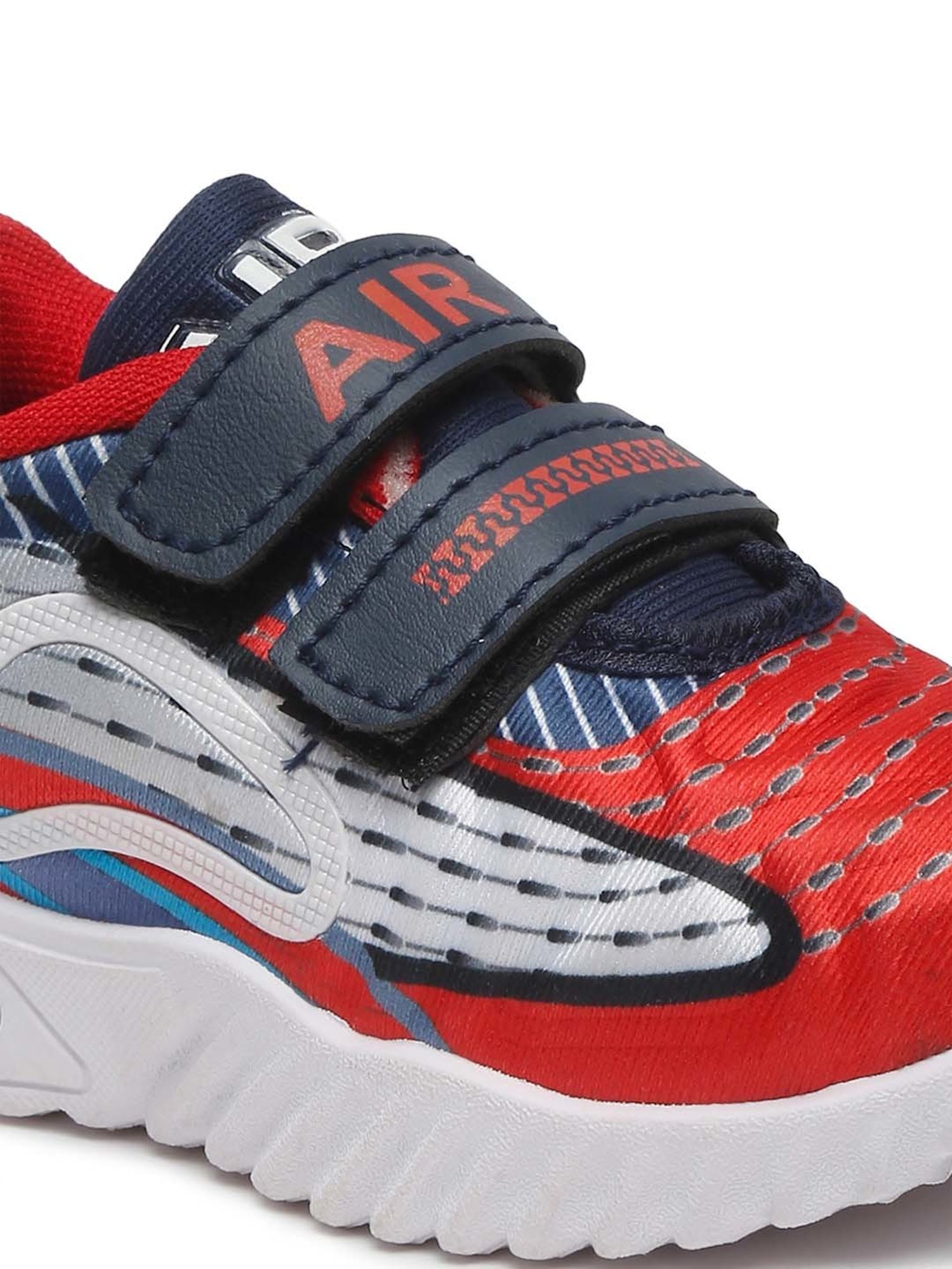 Tiny Bugs Kids Red & White Casual Sneakers