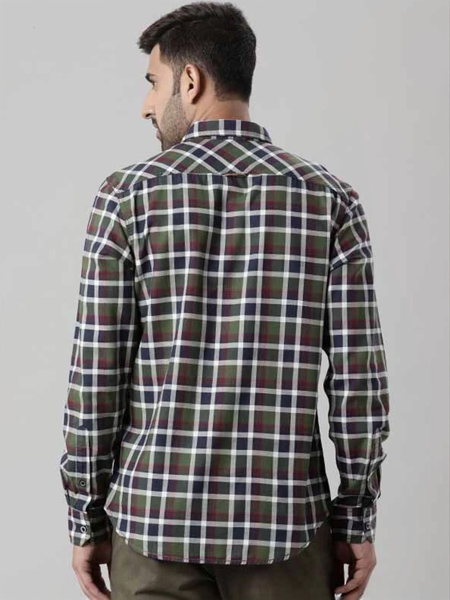 Indian Terrain Sap Slim Fit Checks Shirt