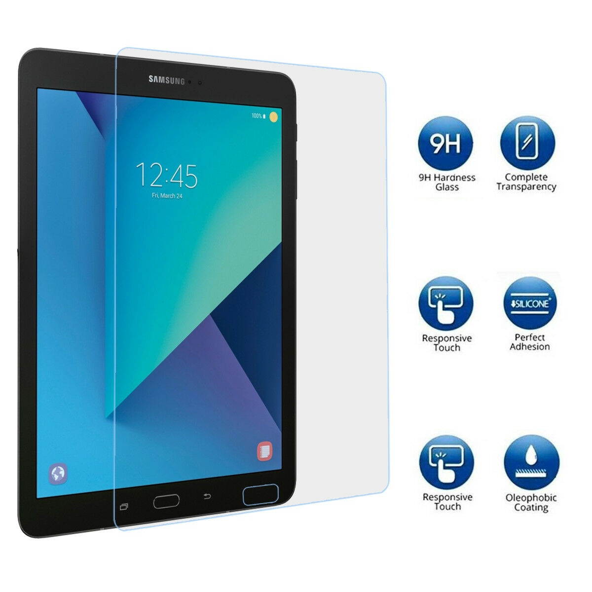 Tempered Glass Screen Protector Film for Samsung Galaxy Tab S3 9.7 inch SM-T820