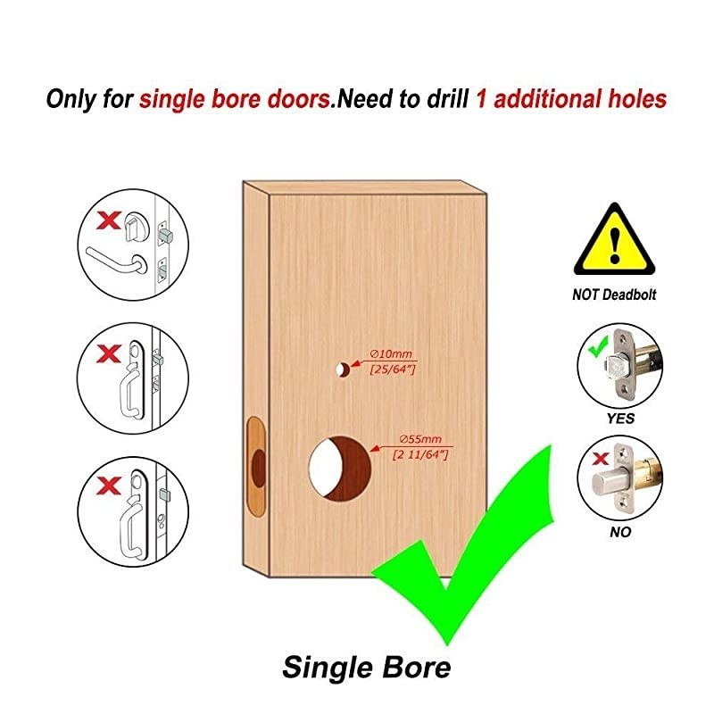 Biometric Door Lock Fingerprint Lock with Bluetooth, Keyless Entry Door Lock with Smart Phone