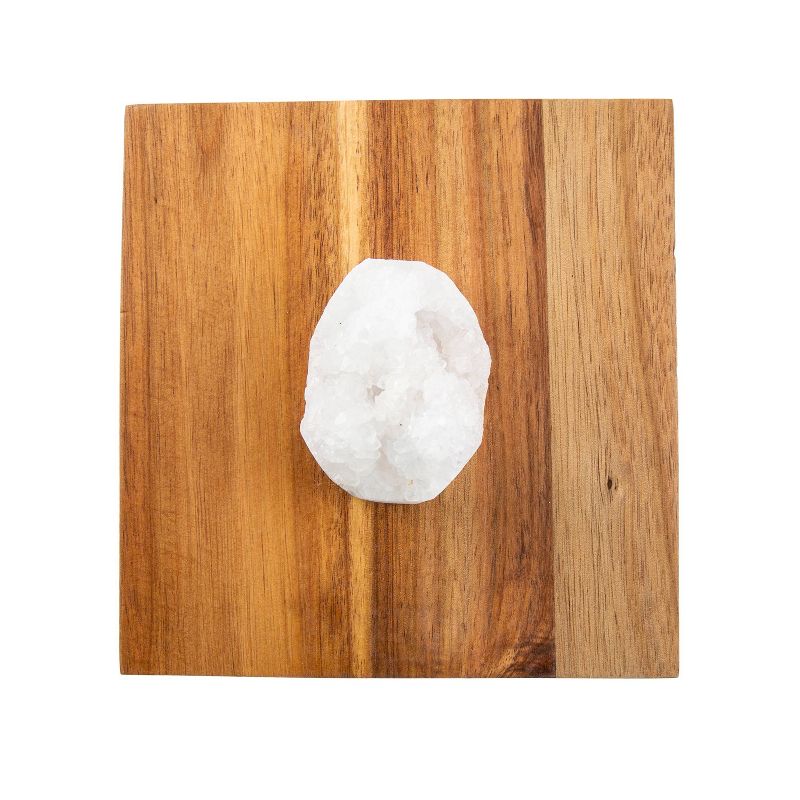 Thirstystone Acacia Wood and Quartz Stone Kitchen Storage Box