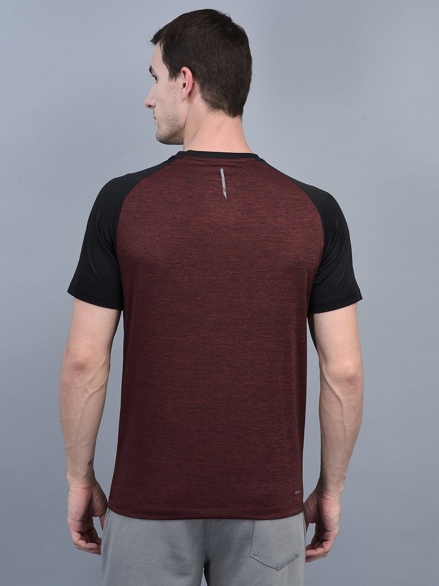 Force NXT Multicolored Regular Fit Colour Block Sports T-Shirt - Pack Of 5