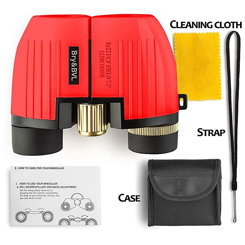 for Kids - High Resolution, Shockproof &ndash; 8X22 Kids for Bird Watching, Best Toys for Boys, Girls &ndash; Real Optics Set for Outdoor Toddler Games &ndash; Detective and Spy Kids Toys