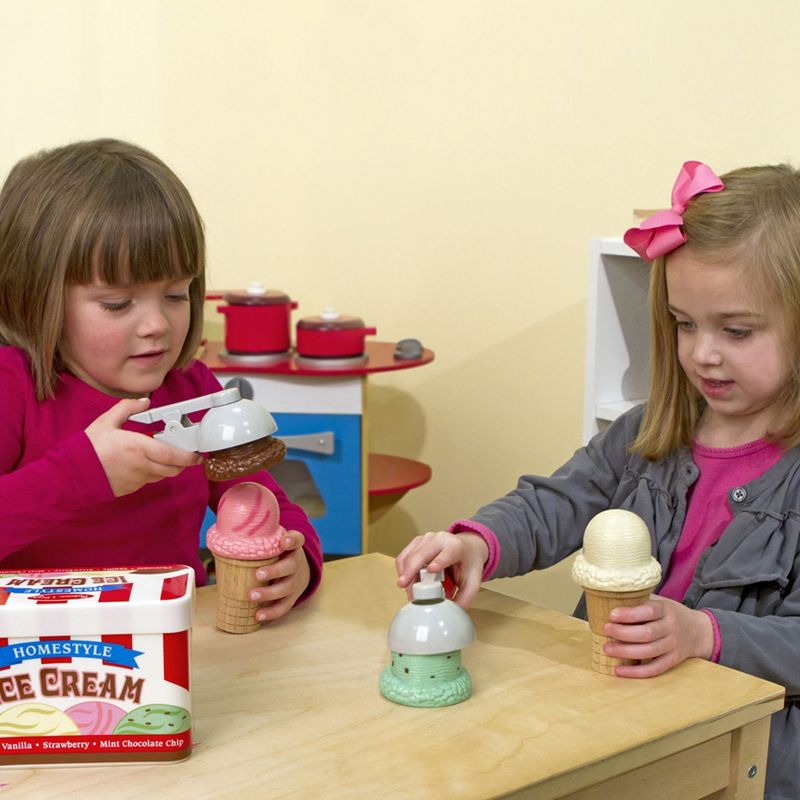 Melissa & Doug Scoop and Stack Ice Cream Cone Magnetic Pretend Play Set