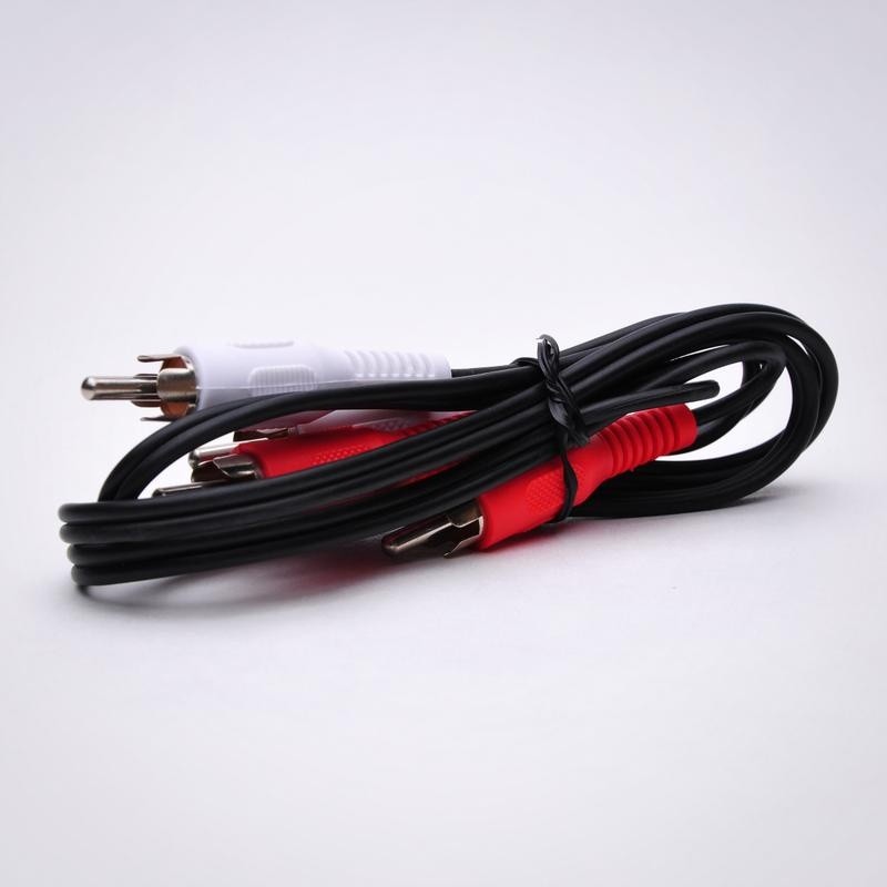 FireFold RCA-RWMM2-3 2 RCA Audio Cable - Male to Male 3ft - for connecting DVD players, VHS players, Sega Dreamcast, Nintendo 64