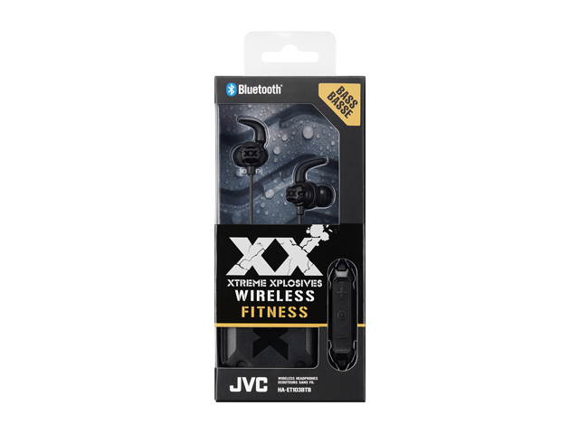 JVC HA-ET103BT XTREME XPLOSIVES Wireless Bluetooth In-Ear Headphone - Black - HAET103BTB