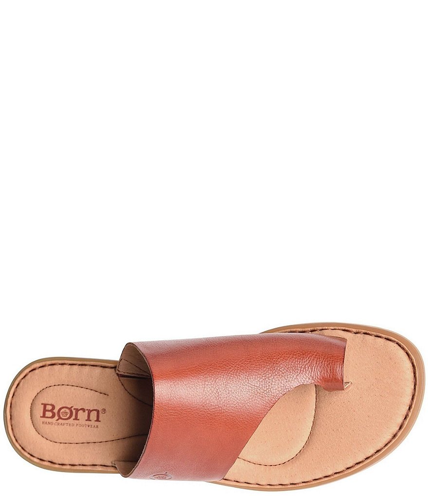 Born Inti Leather Toe Ring Sandals