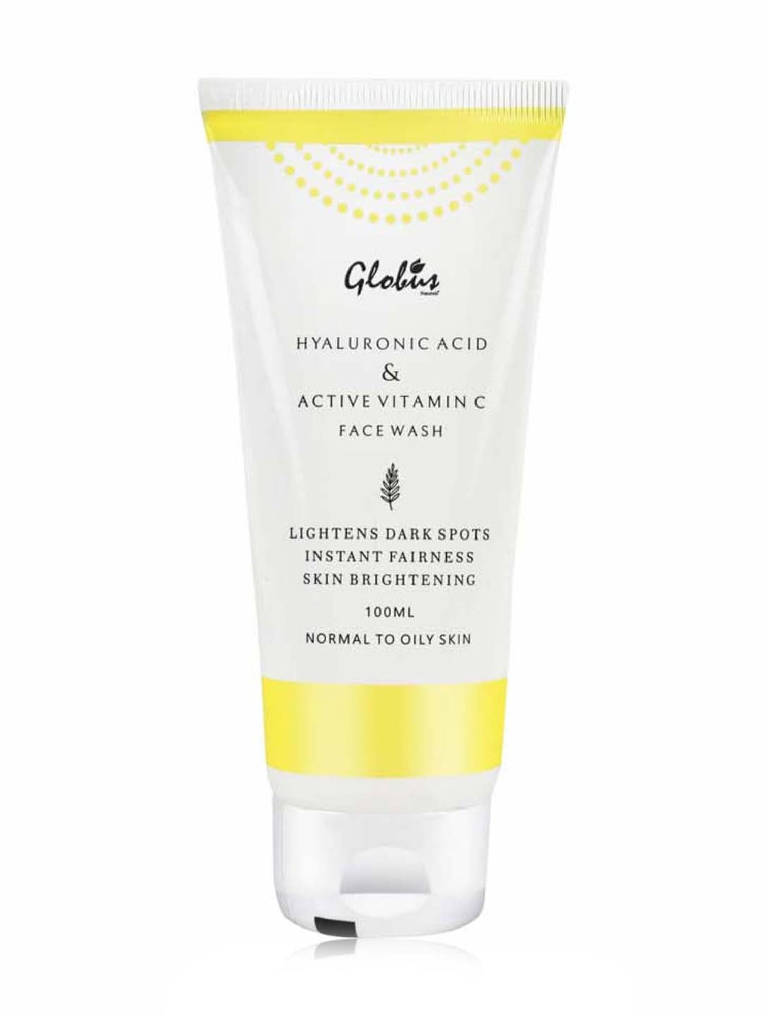 Globus Naturals Hyaluronic Acid & Vitamin C Anti Aging Face Wash - 100 ml